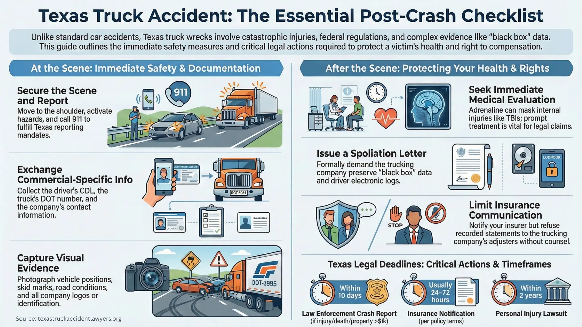 What to Do After a Truck Accident in Texas